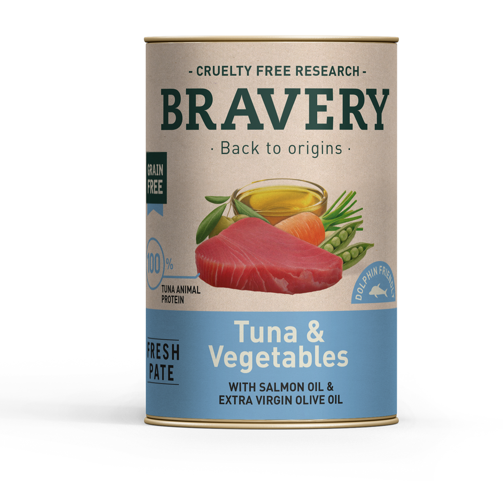 Bravery Dog Wet Food - Tuna & Vegetables 12 x 290g cans