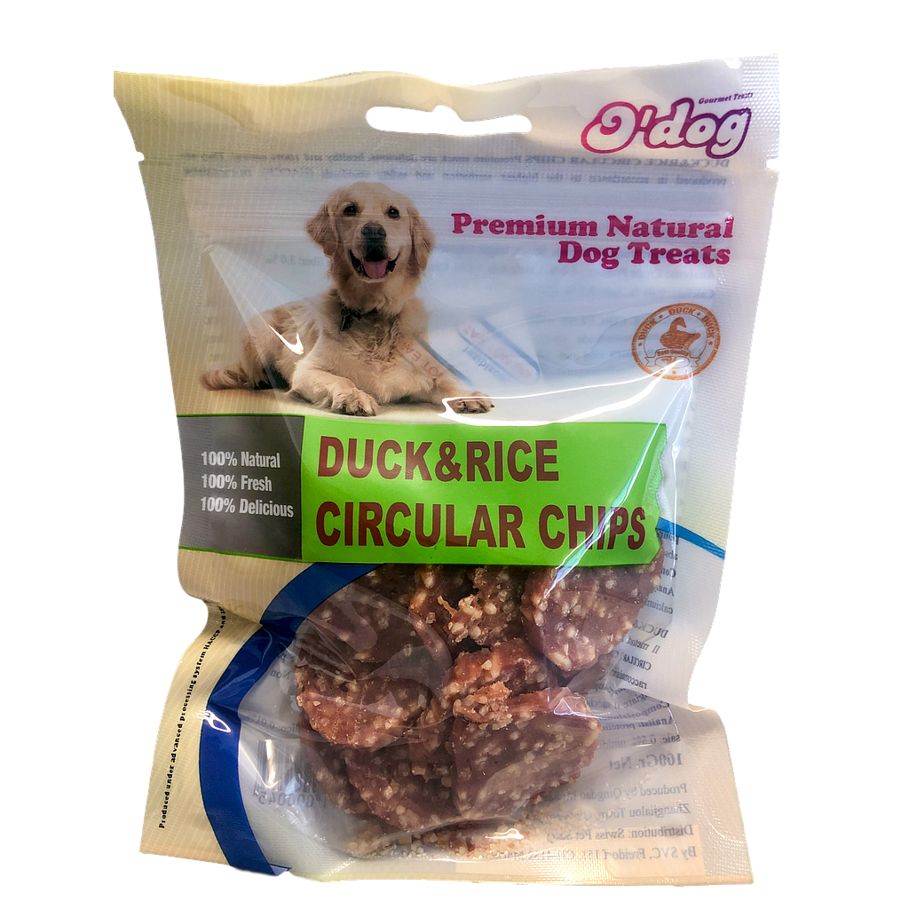O Dog Duck Rice Circular Chips