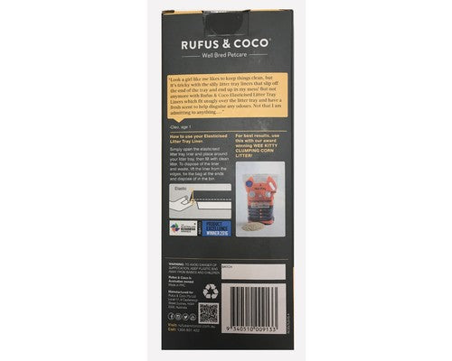 Rufus & Coco Elasticised Litter Tray Liners - Standard 15 pack