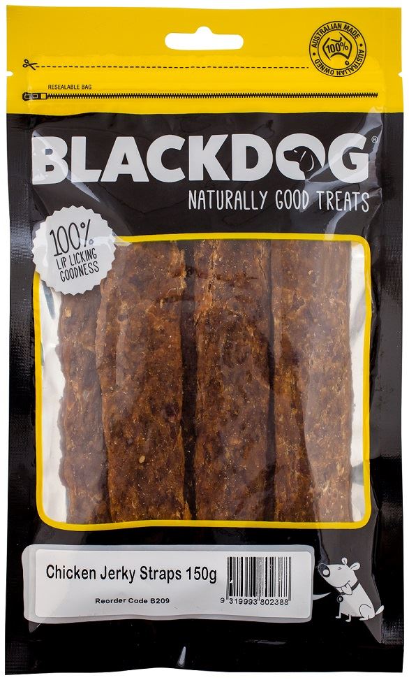 Blackdog Chicken Jerky Straps 800g