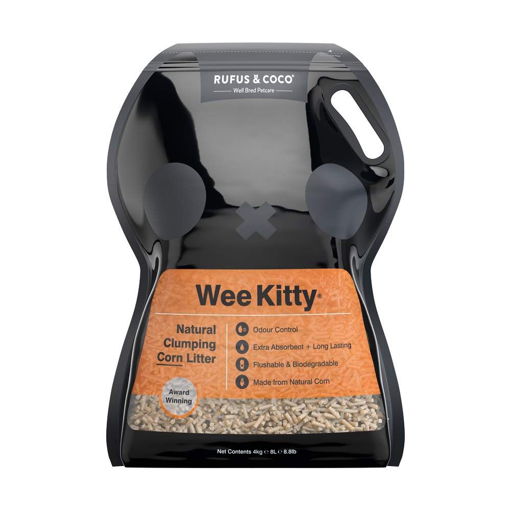 Wee Kitty Clumping Corn Litter 4kg / 8L (for xship)