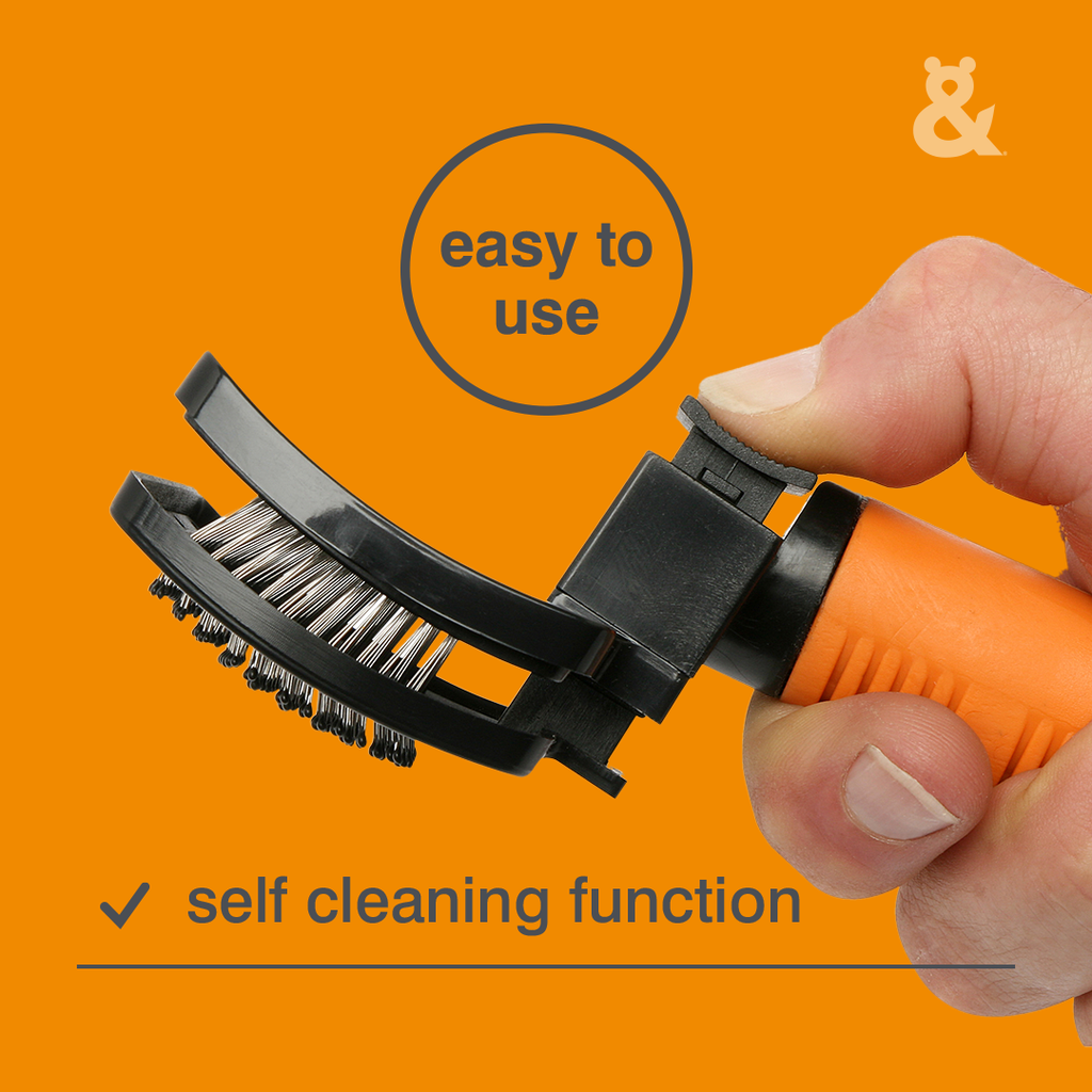 Rufus & Coco SELF CLEANING SLICKER Brush