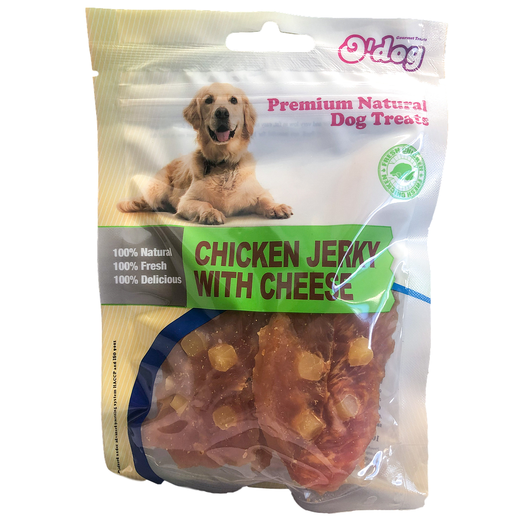 O Dog Chicken Jerky with Cheese 100g