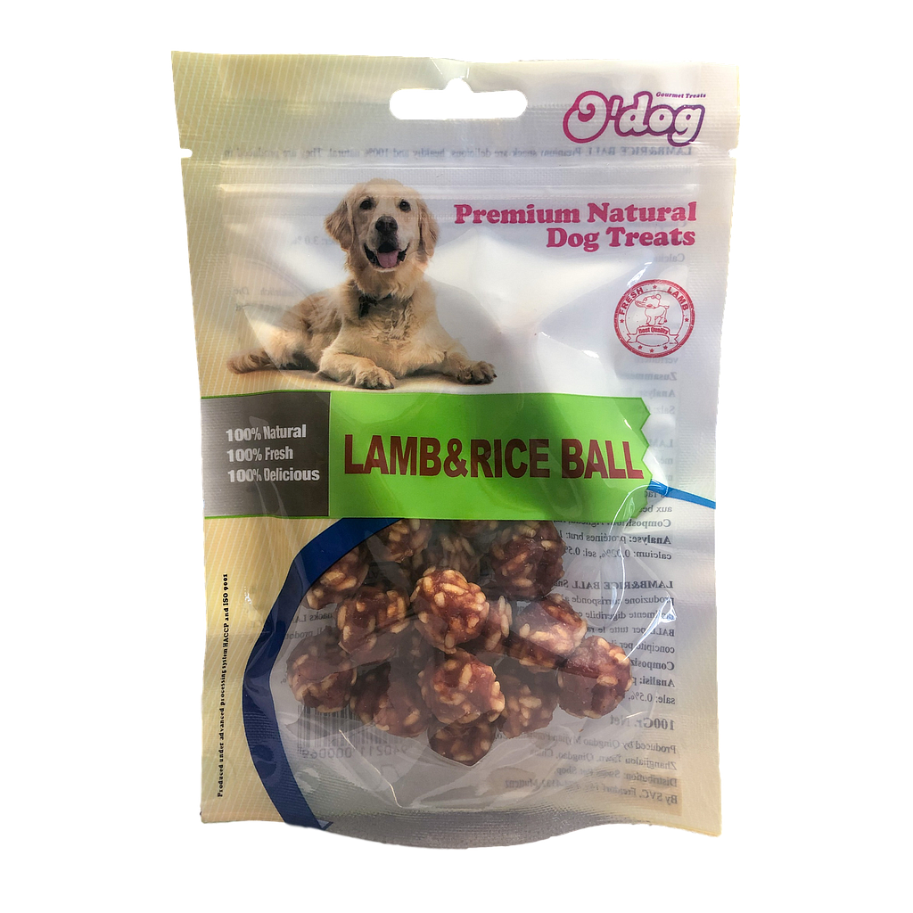 O Dog Lamb & Rice Ball 100g