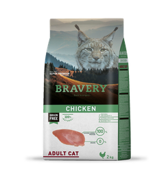 [BRCGF2] Bravery Grain Free Adult "CAT" Kibble (CHICKEN) 2kg