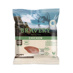 [BRPSAMPLE1] Bravery Grain Free PUPPY Kibble (CHICKEN) SAMPLE 70g